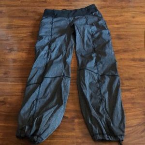 Women’s Lucy athletic pants in gray gathered cuff